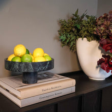 Verde Alpi Marble Pedestal Bowl