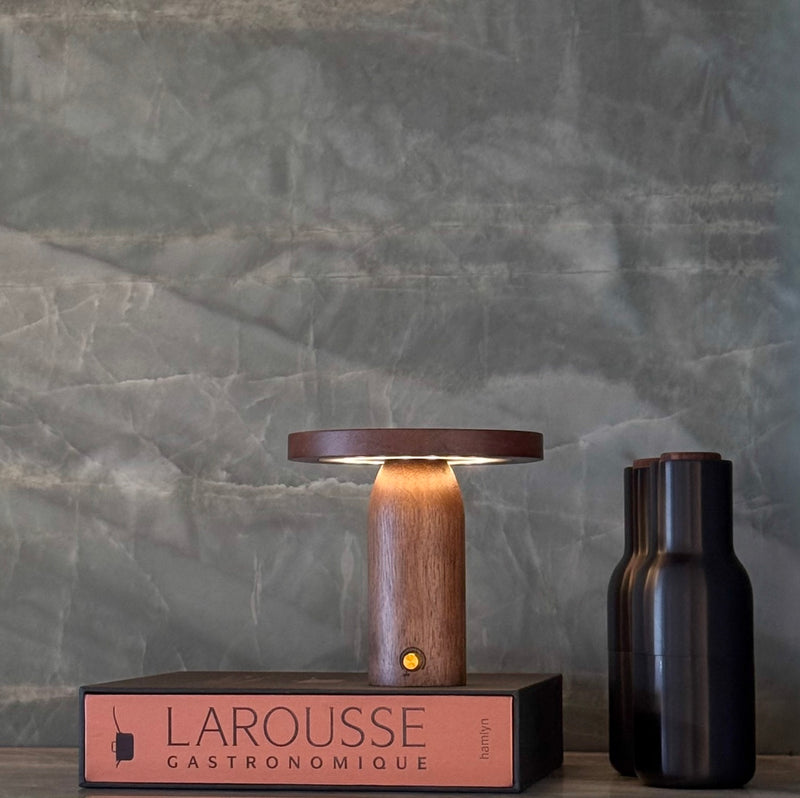 Walnut Cordless Table Lamp | Ambient Designer Lighting